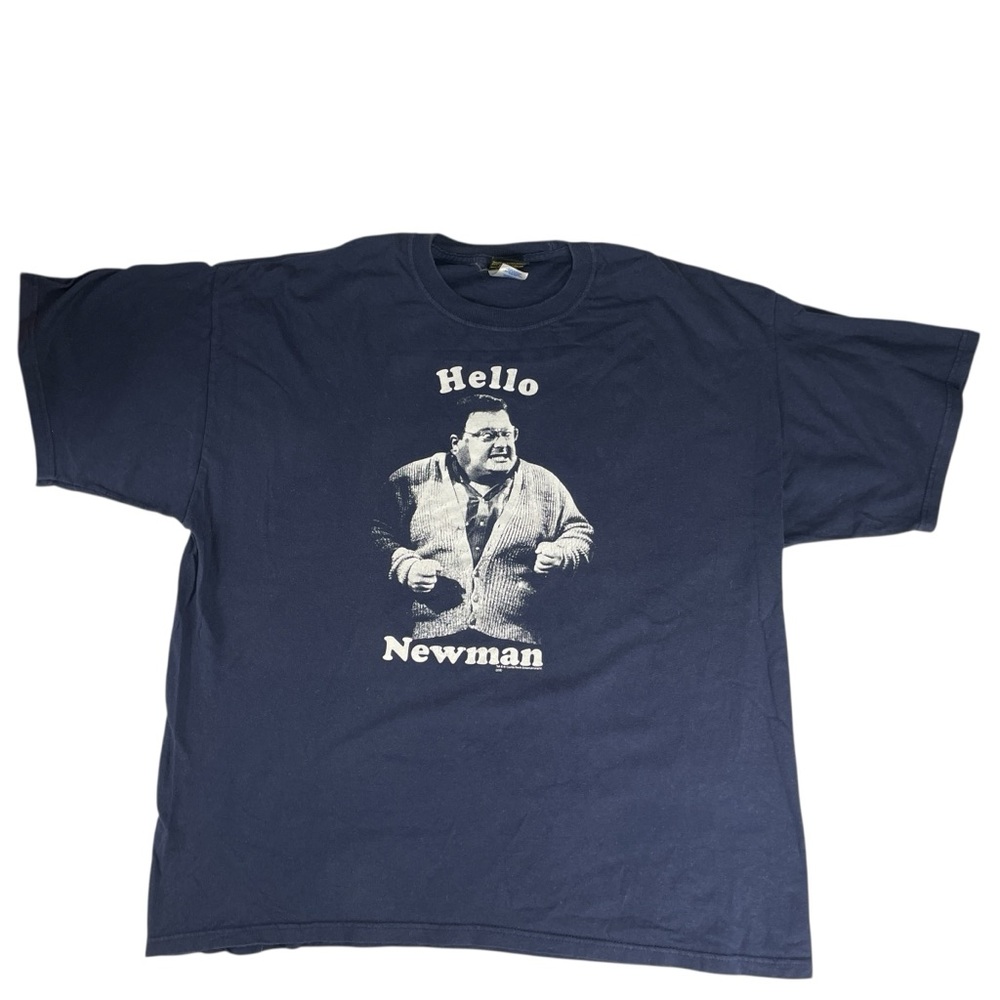 Seinfeld Mens HELLO NEWMAN Navy TShirt Size XL